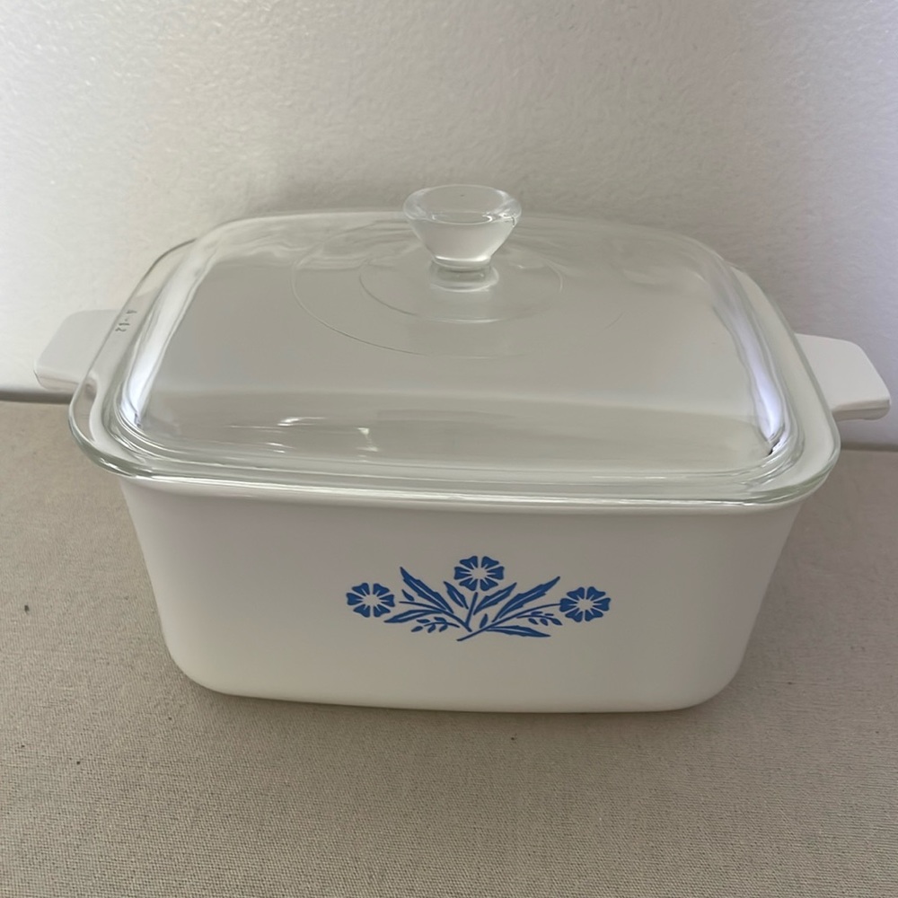 CorningWare Blue Cornflower casserole dish Rare Find